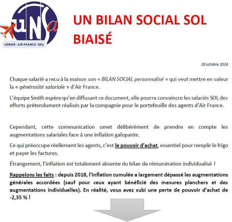 un Bilan Social Biaisé