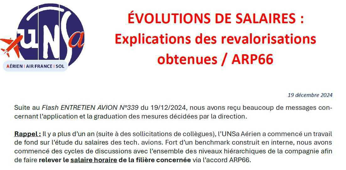 Explications des revalorisations obtenues / ARP66