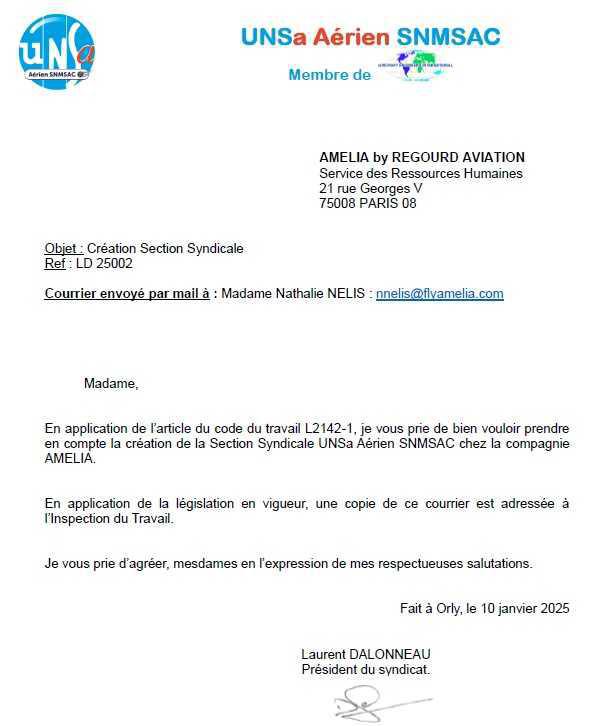 Création Section Syndicale