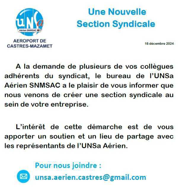 Une nouvelle Section Syndicale