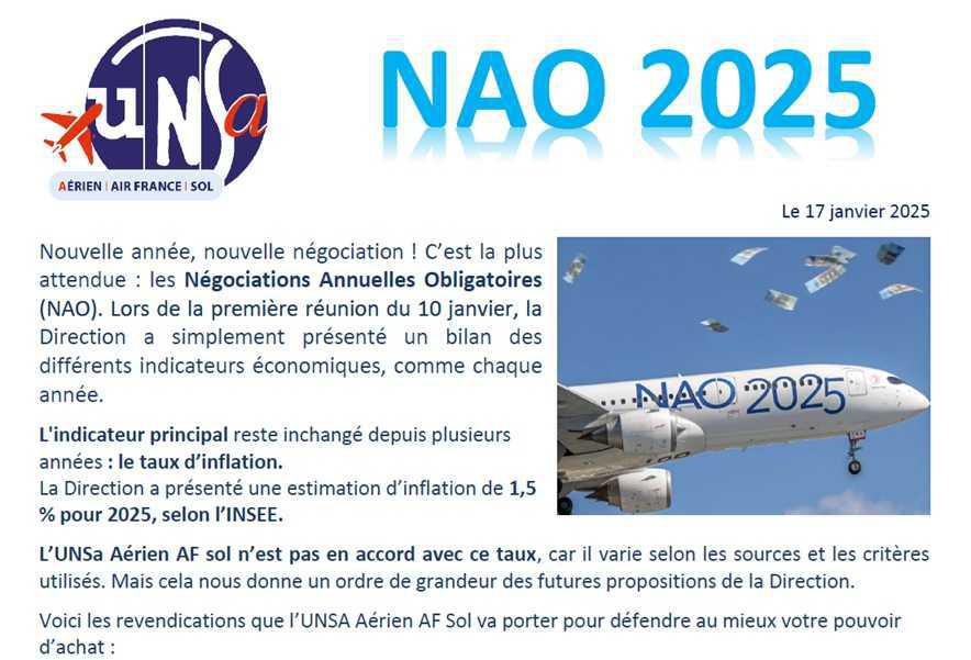 NAO 2025 - Nos revendications