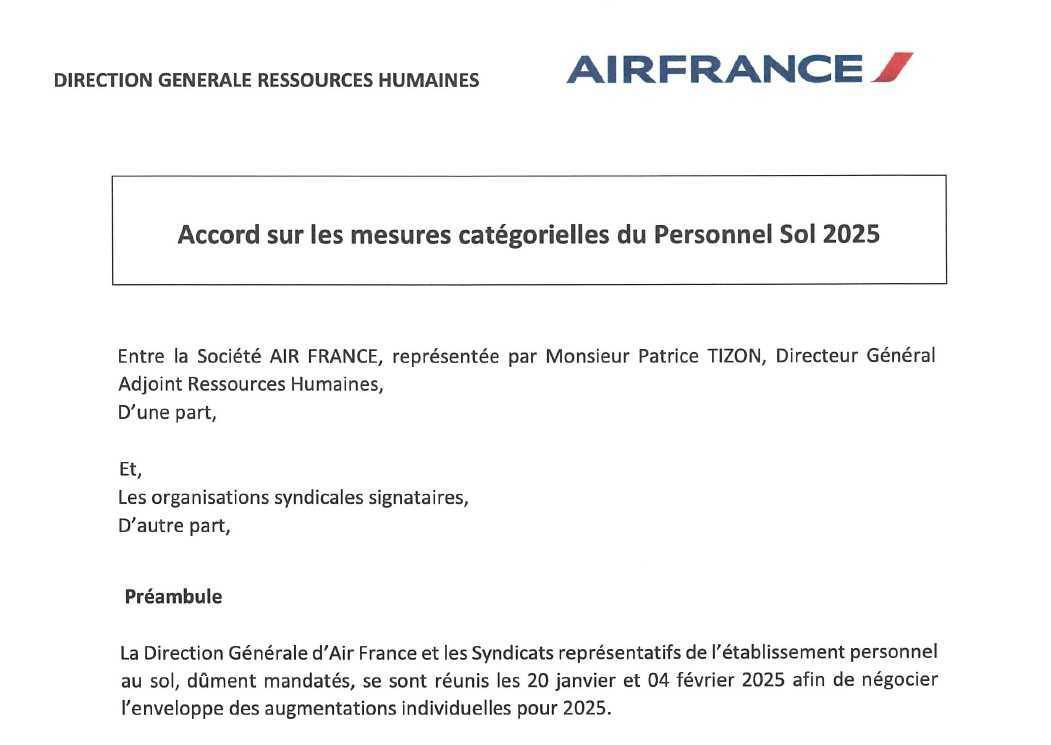 Accord Mesures catégorielles PS 2025