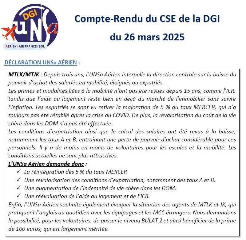 CR CSE du 26 mars 2025