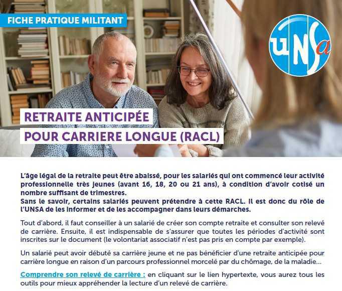 Retraite anticipée - fiche pratique