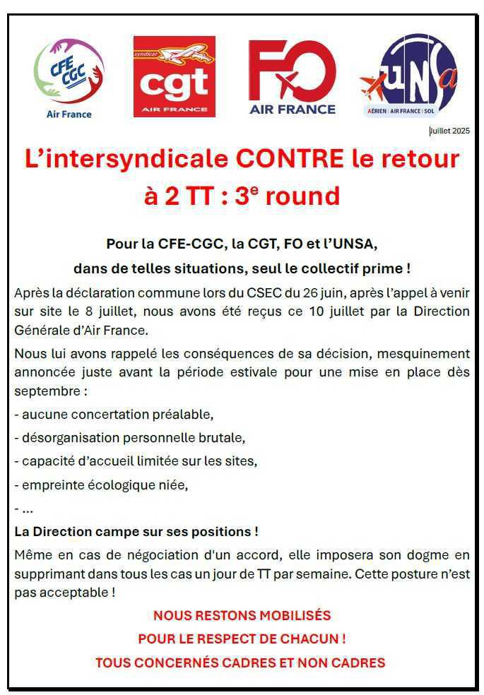Télétravail - 3ème round - On ne lâche rien