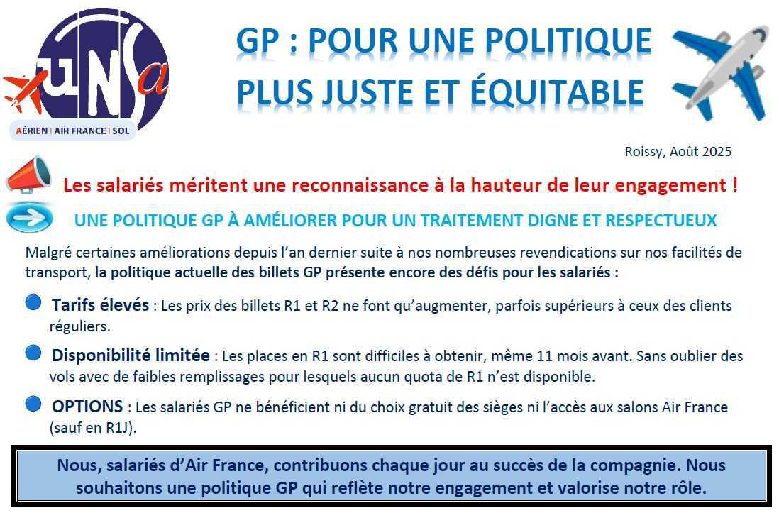 GP : POUR UNE POLITIQUE PLUS JUSTE ET ÉQUITABLE