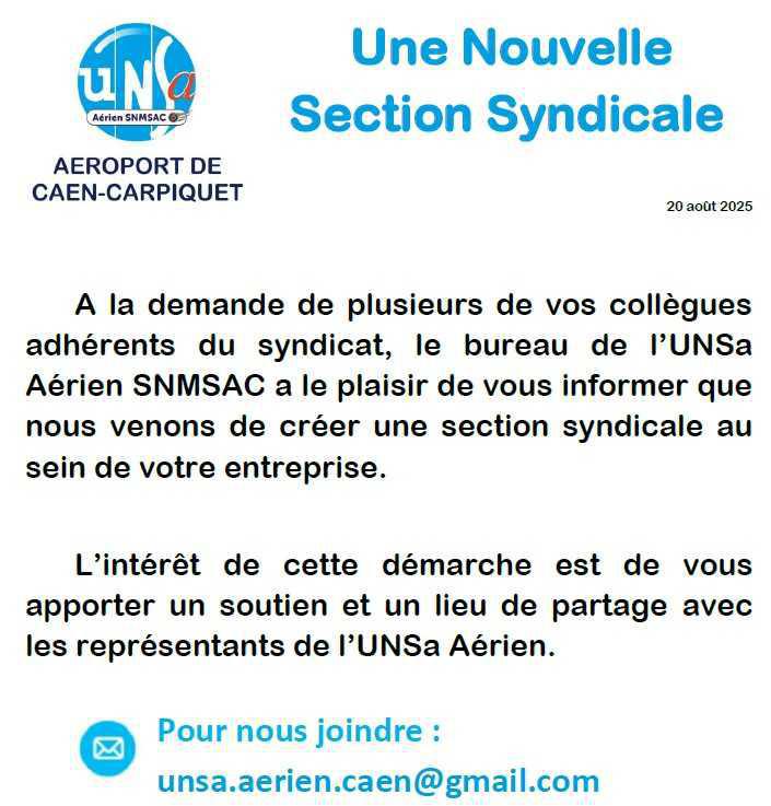 Une nouvelle Section Syndicale