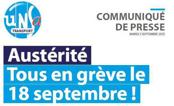 Austérité : Tous en grève le 18 septembre !