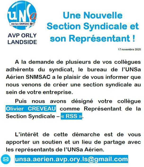 Une nouvelle Section Syndicale et son RSS