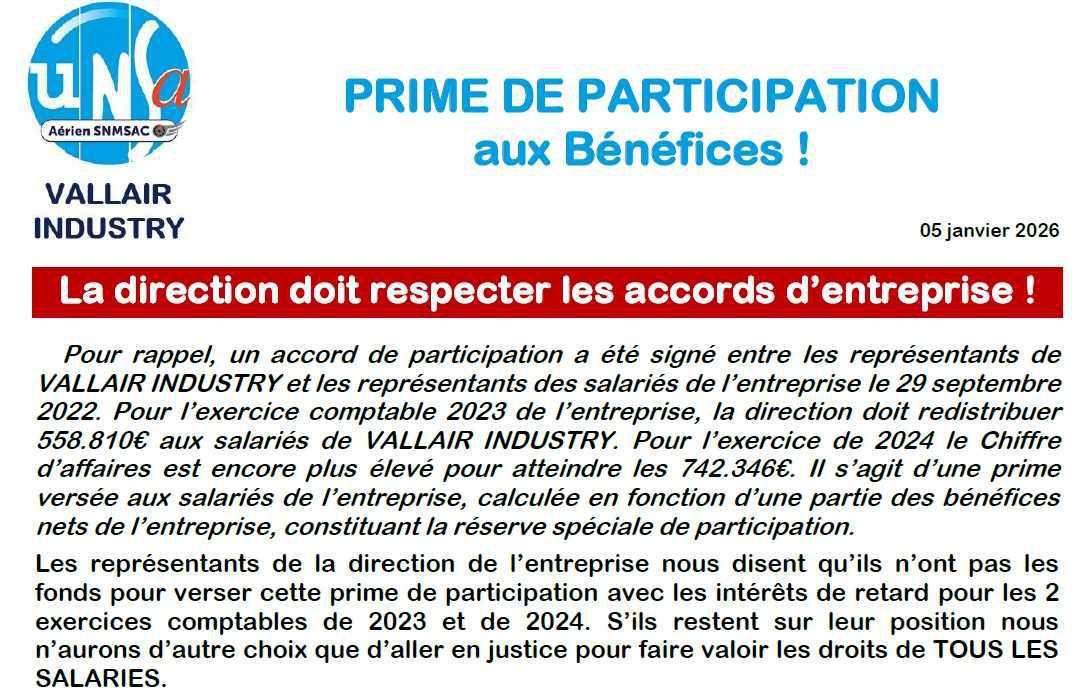 Participation aux bénéfices