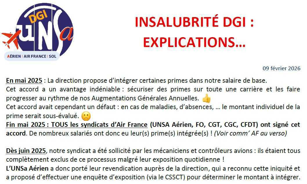 INSALUBRITÉ DGI : EXPLICATIONS…