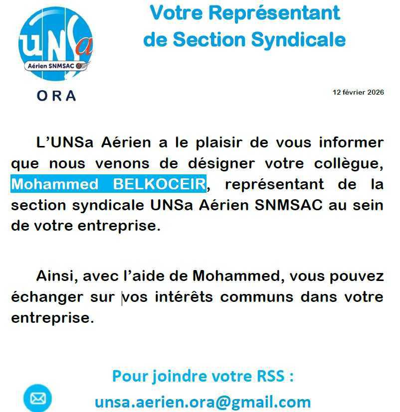 Un nouveau RSS UNSa Aérien