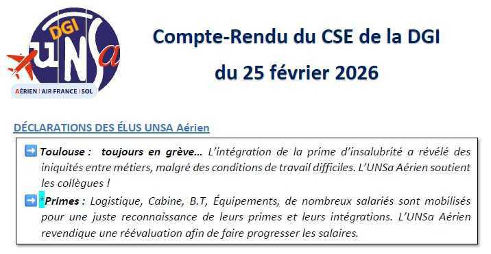 CR du CSE du 25 février 2026