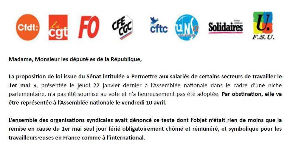 Sauver le 1er mai Sauver le 1er mai