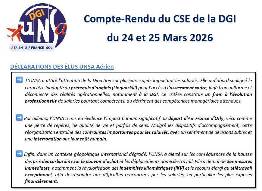 CR du CSE du 25 mars 2026