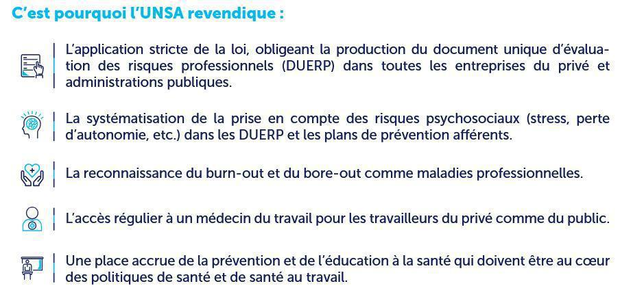Journée mondiale de la sécurité et de la santé au travail : l’UNSA mobilisée pour améliorer les conditions de travail ! Journée mondiale de la sécurité et de la santé au travail : l’UNSA mobilisée pour améliorer les conditions de travail !
