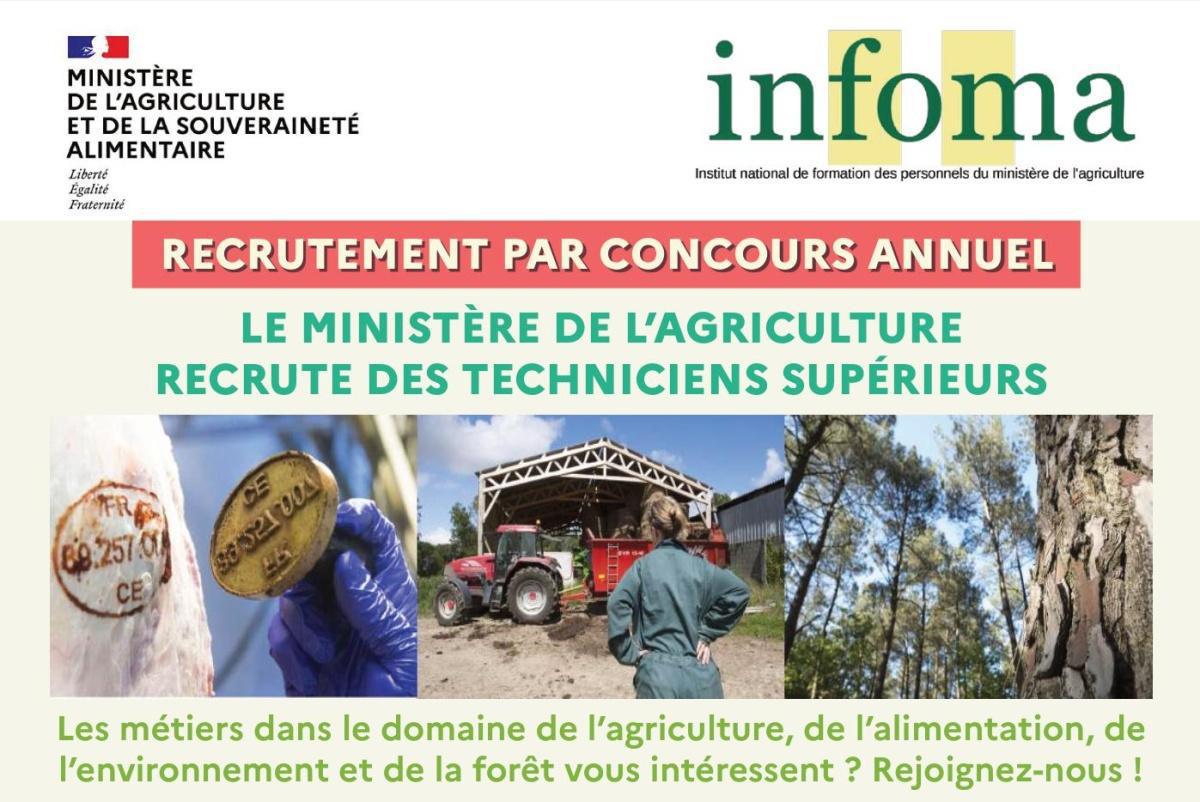 Le MASA recrute chaque année, par voie de concours, des techniciens supérieurs !