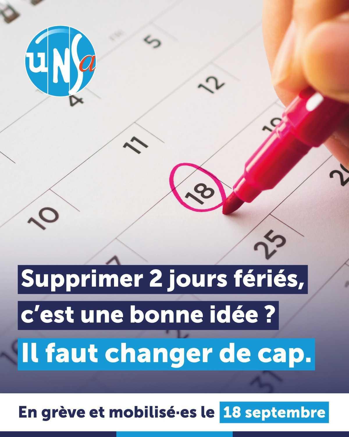ll faut changer de cap... En grève et mobilisé·es le 18 septembre !