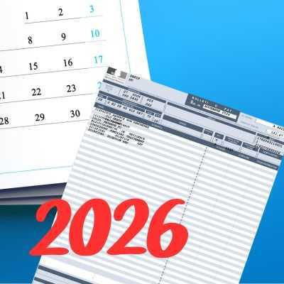 Calendrier des payes et des pensions 2026