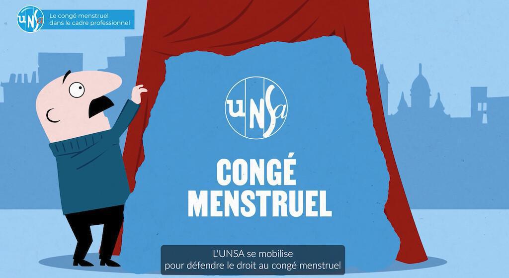 L'UNSA se mobilise pour défendre le droit au congé menstruel