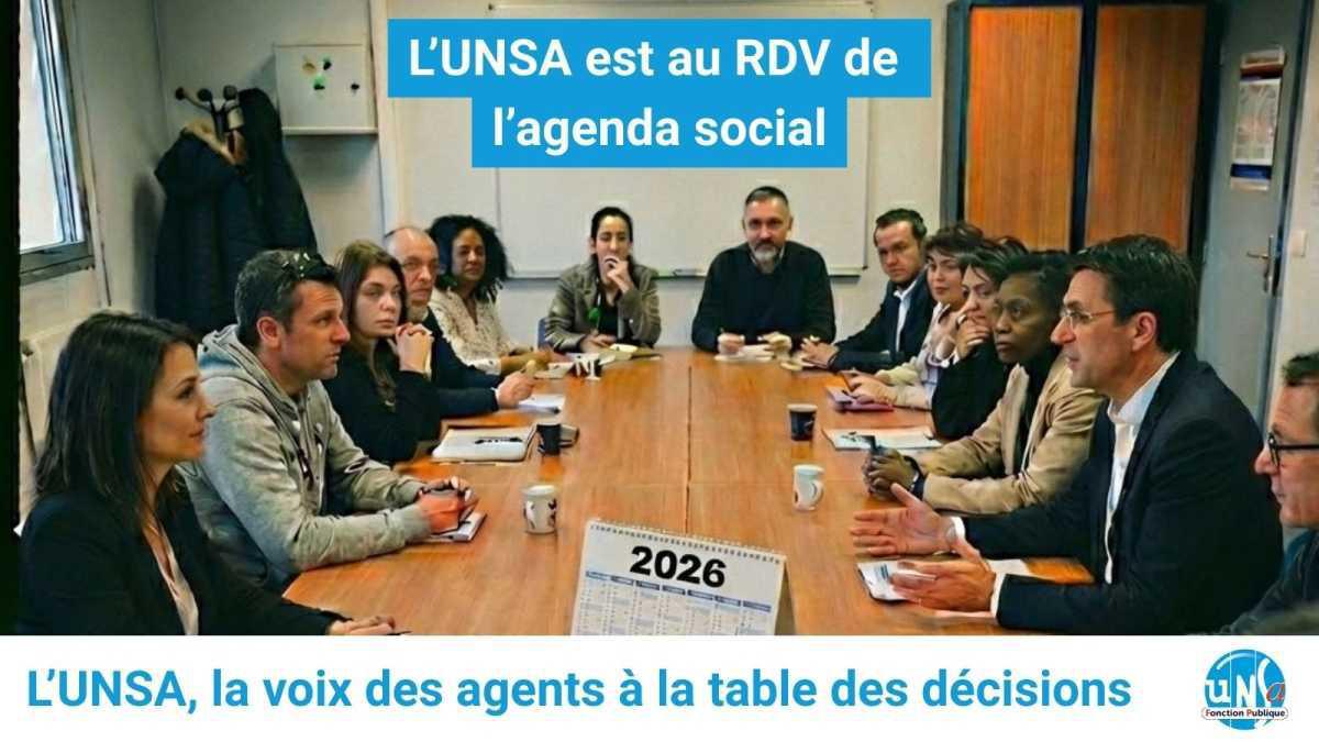 L'UNSA est au rendez-vous de l'agenda social
