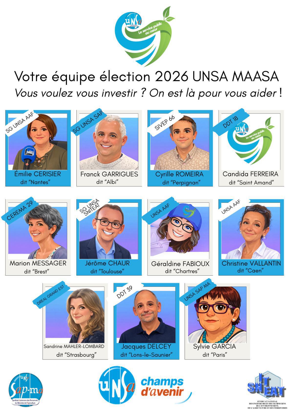 Votre équipe nationale "élections professionnelles 2026"