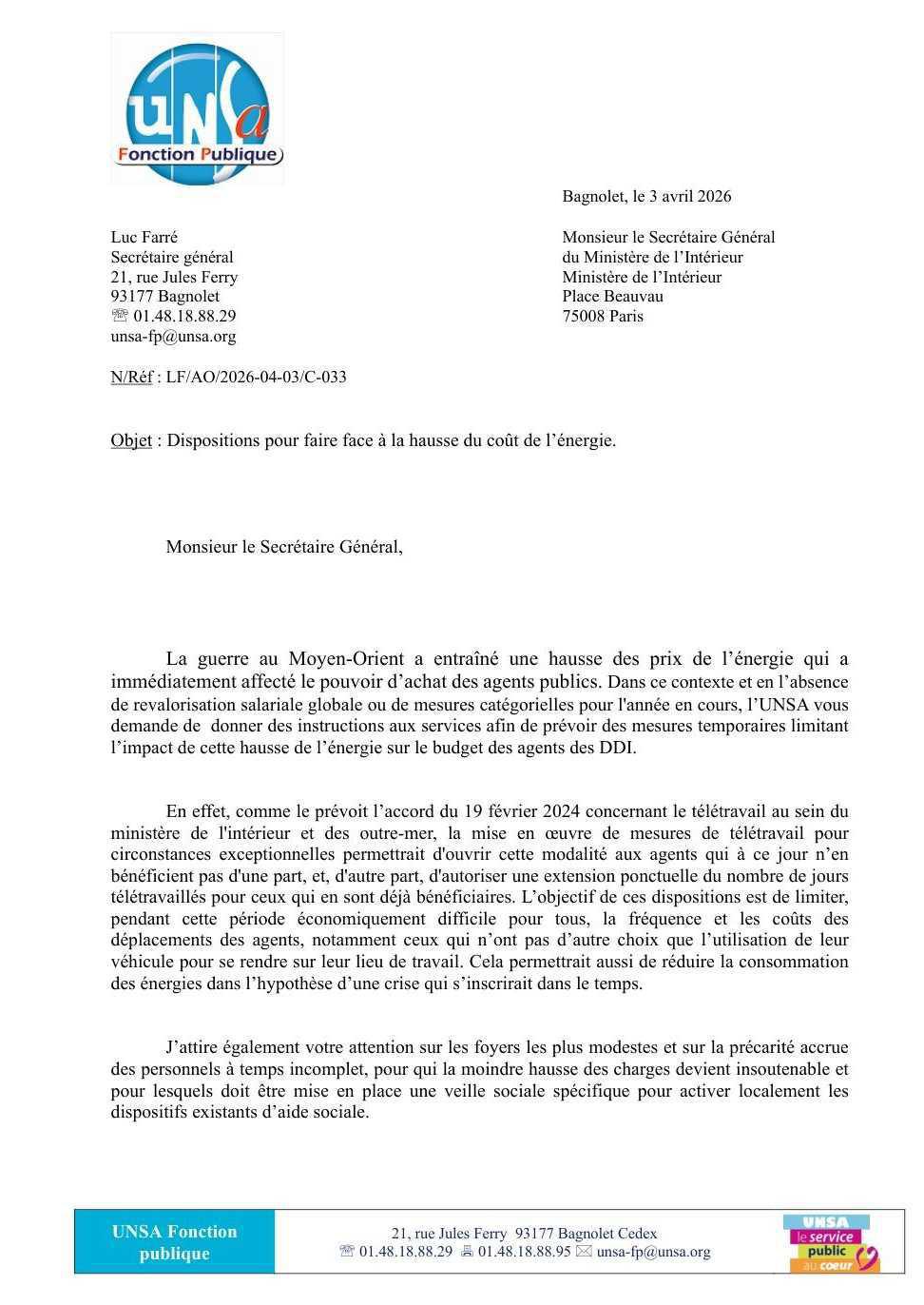 Faire face à la hausse du coût de l’énergie, une urgence ! Faire face à la hausse du coût de l’énergie, une urgence !