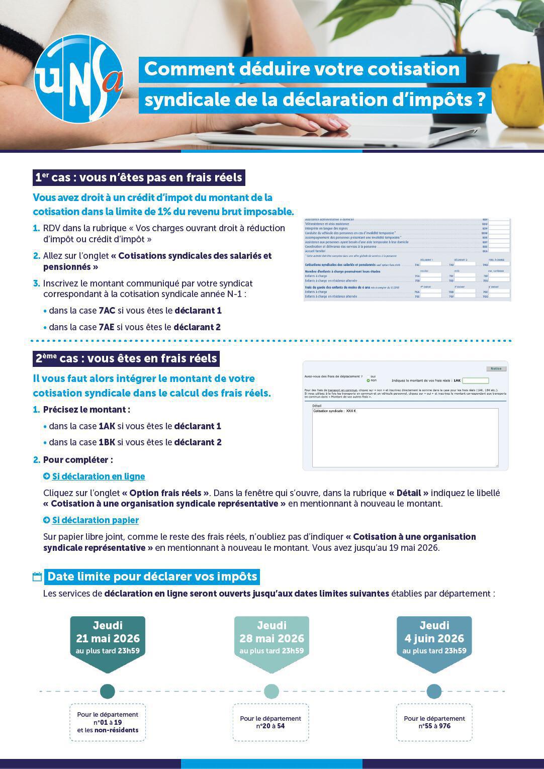 Tuto "Comment déduire votre cotisation syndicale de la déclaration d’impôts ?" 