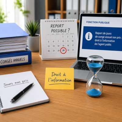 Report de jours de congé annuel non pris : droit à l'information de l'agent public Report de jours de congé annuel non pris : droit à l'information de l'agent public