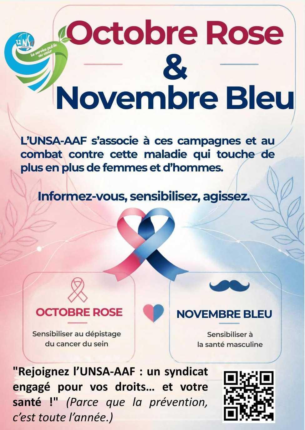 Octobre rose et novembre bleu