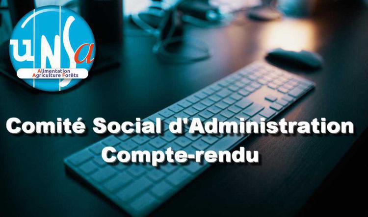 CR du CSA d'Administration Centrale du 31 mai 2023