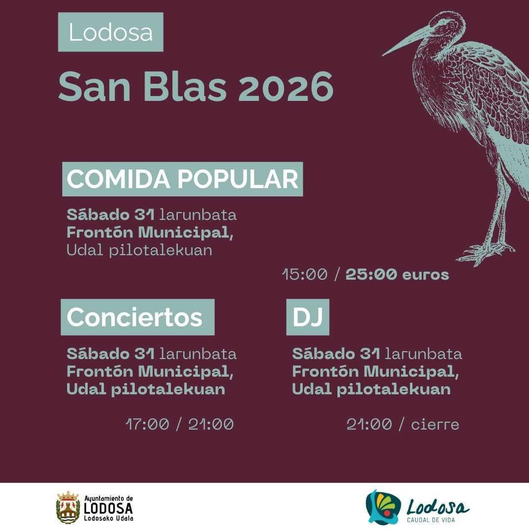 SAN BLAS 2026 / COMIDA POPULAR + SOBREMESA [CONCIERTO]