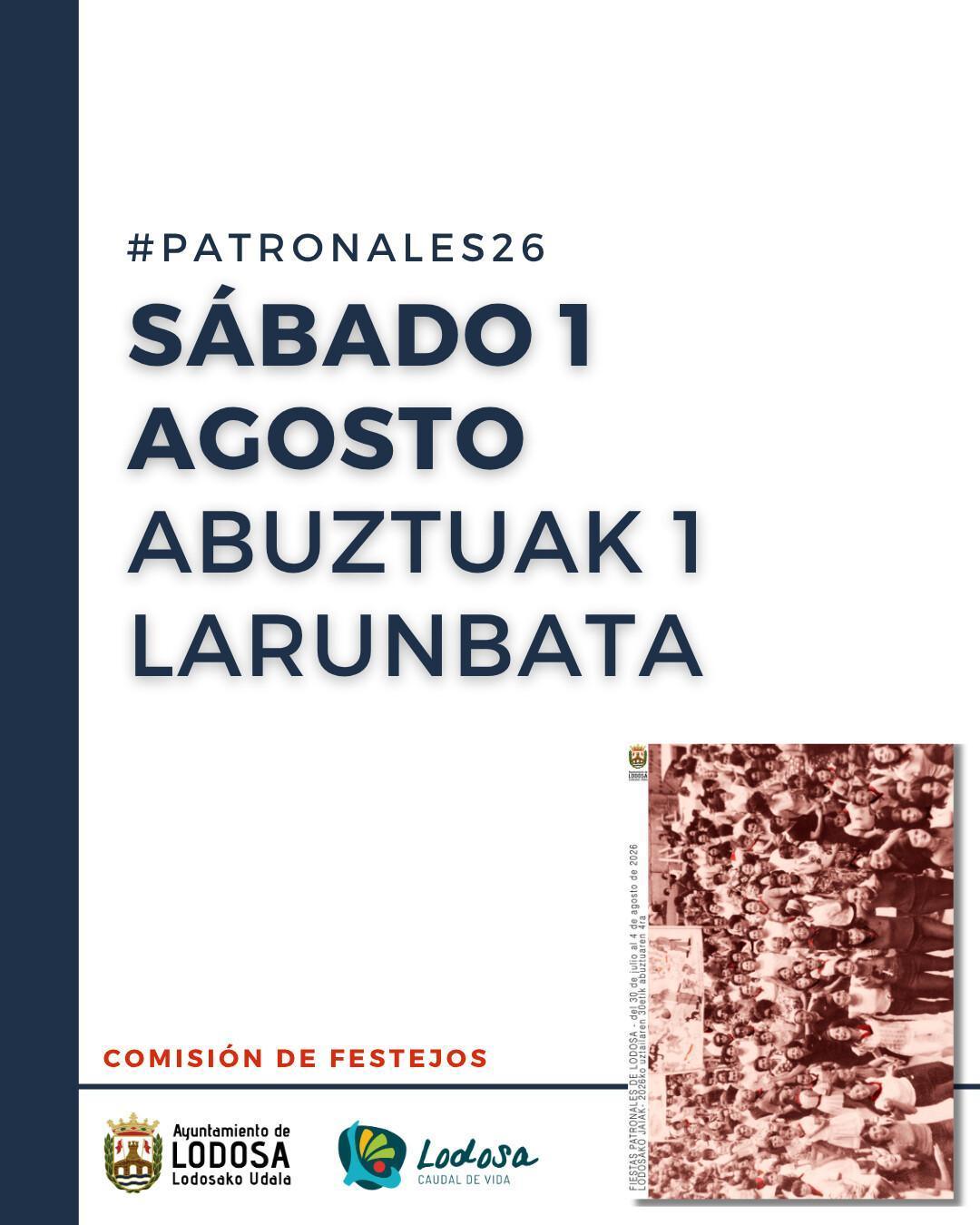 Patronales26 / sábado 1 agosto