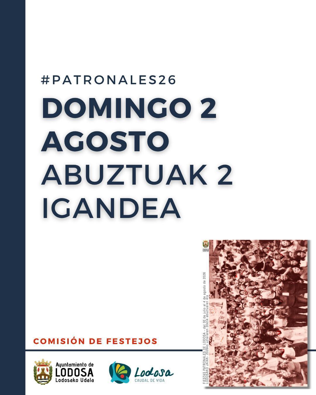 Patronales26 / domingo 2 agosto Patronales26 / domingo 2 agosto