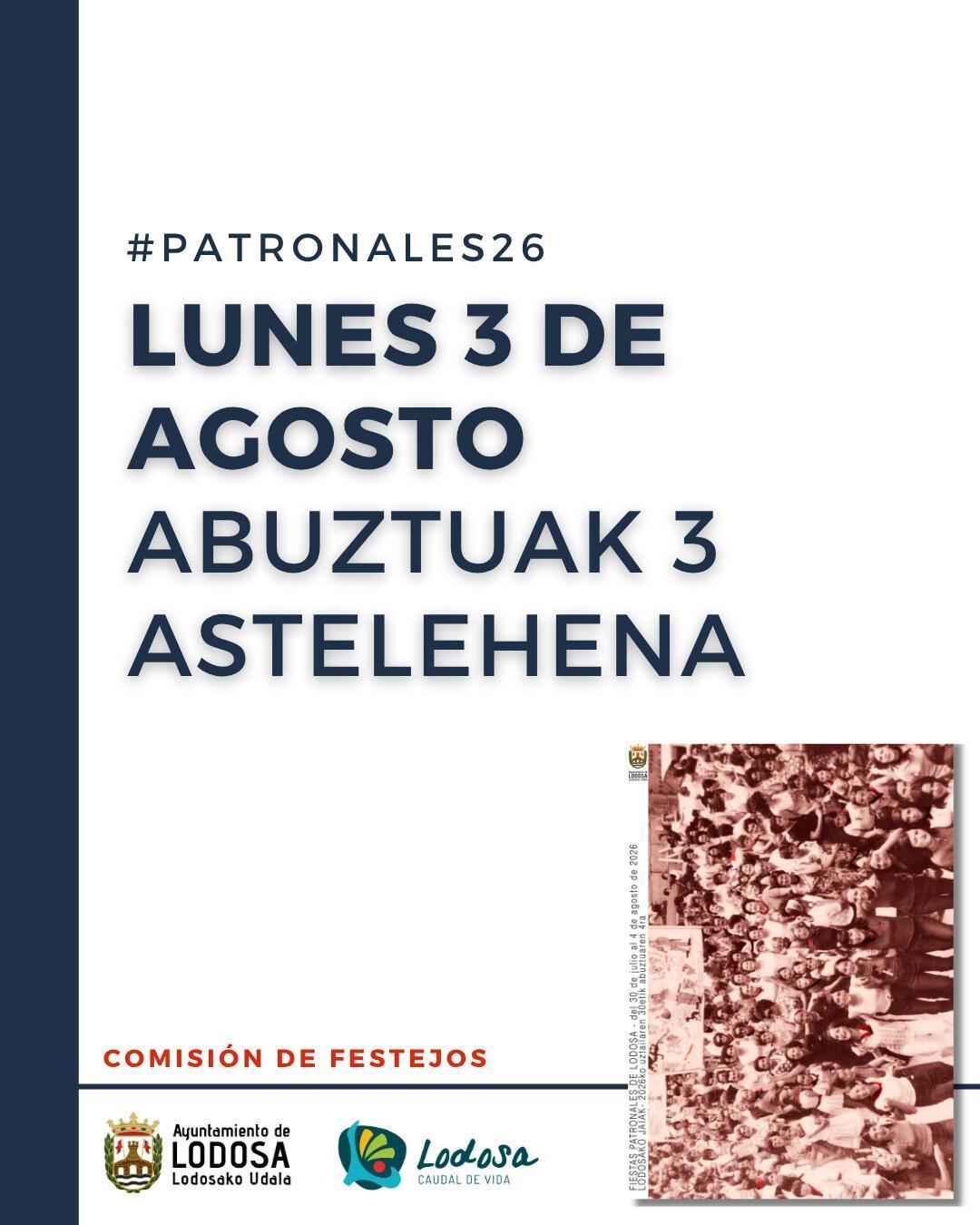Patronales26 / lunes 3 agosto Patronales26 / lunes 3 agosto