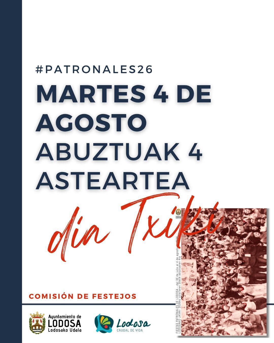 Patronales26 / martes 4 agosto 'Día Txiki'