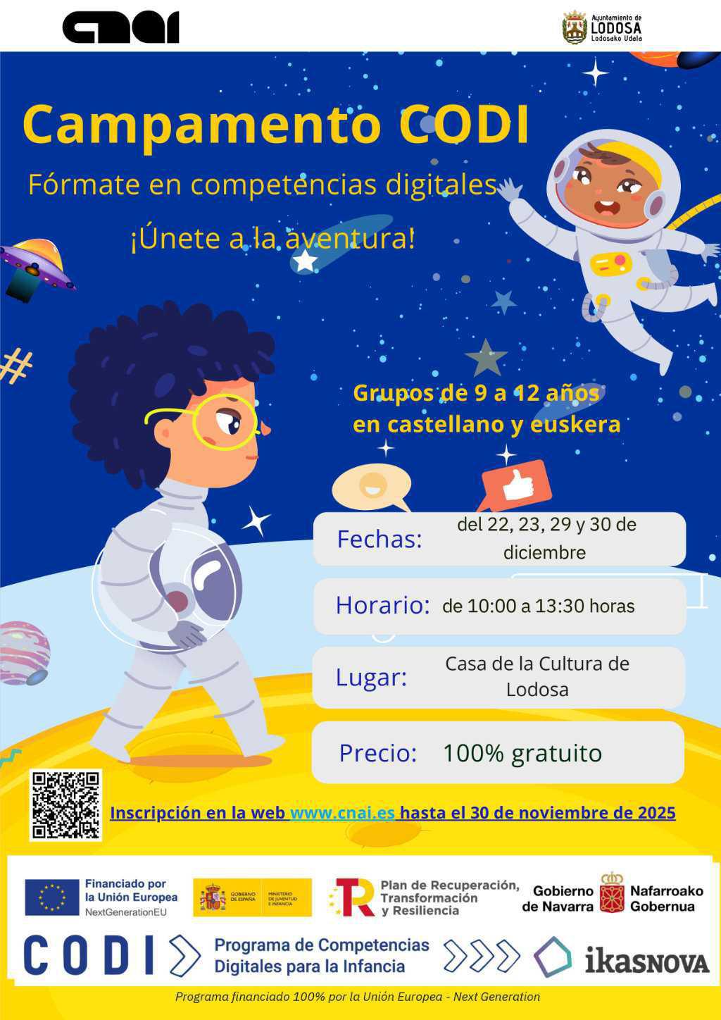 Campamento CODI 9 / 12 años – Castellano & Euskera Campamento CODI 9 / 12 años – Castellano & Euskera