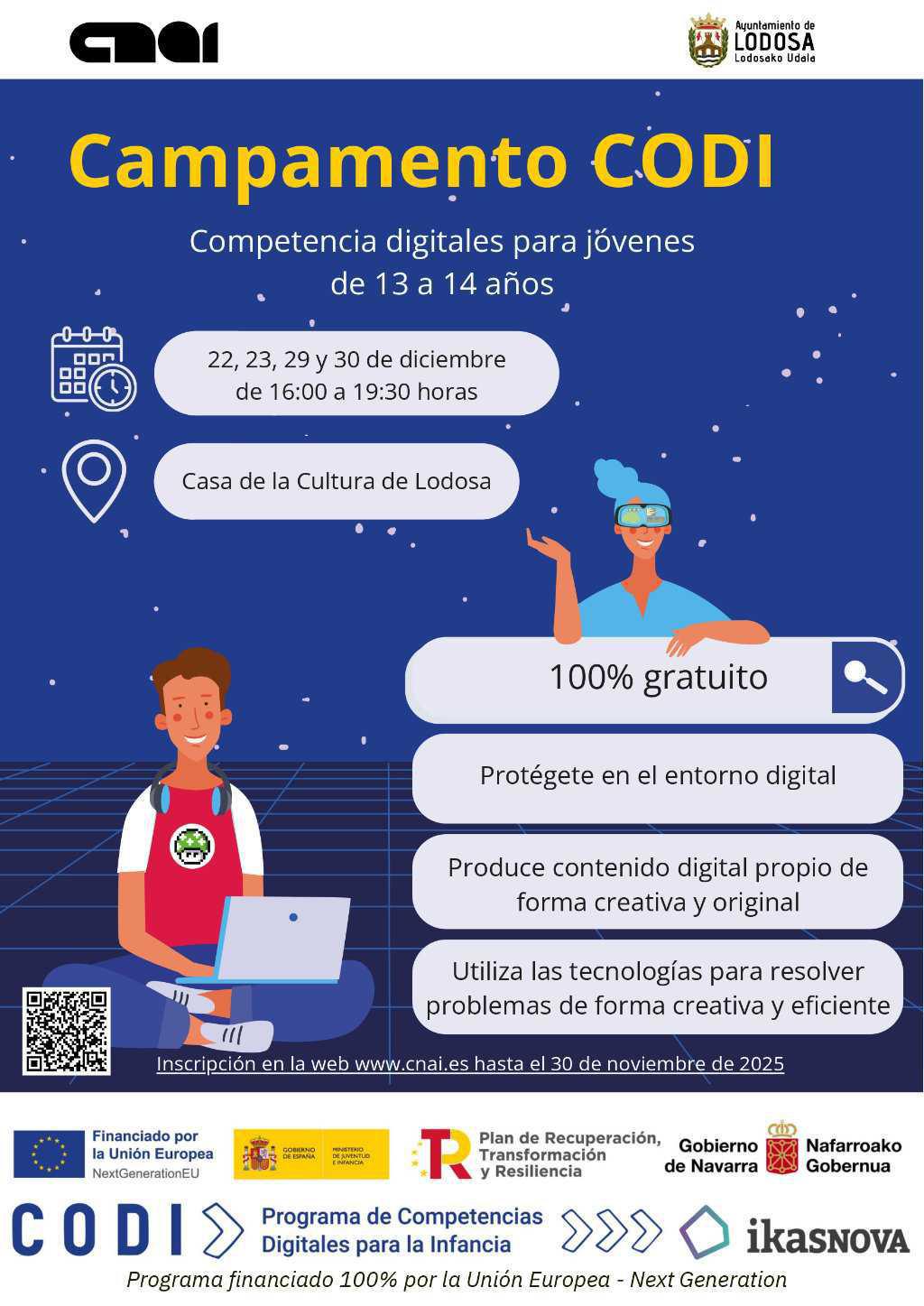 Campamento CODI 13 / 14 años – Castellano & Euskera Campamento CODI 13 / 14 años – Castellano & Euskera