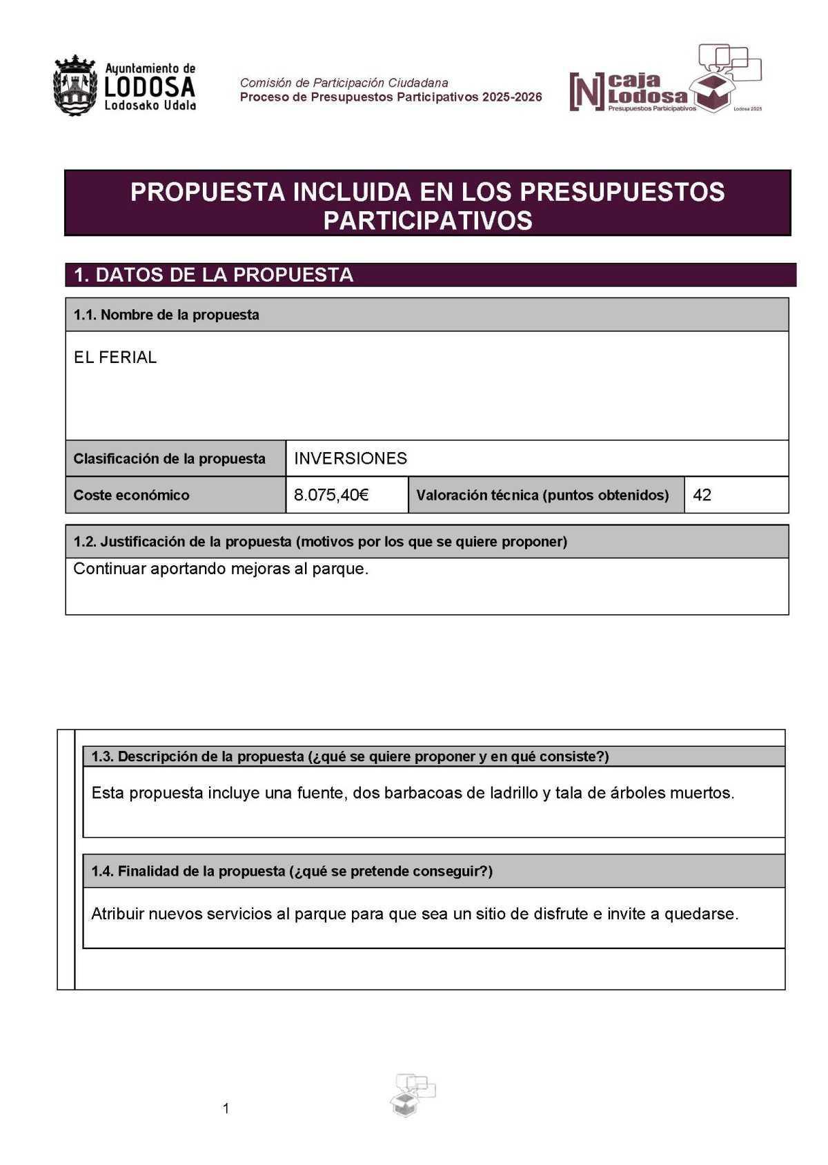 Mejoras en el Ferial