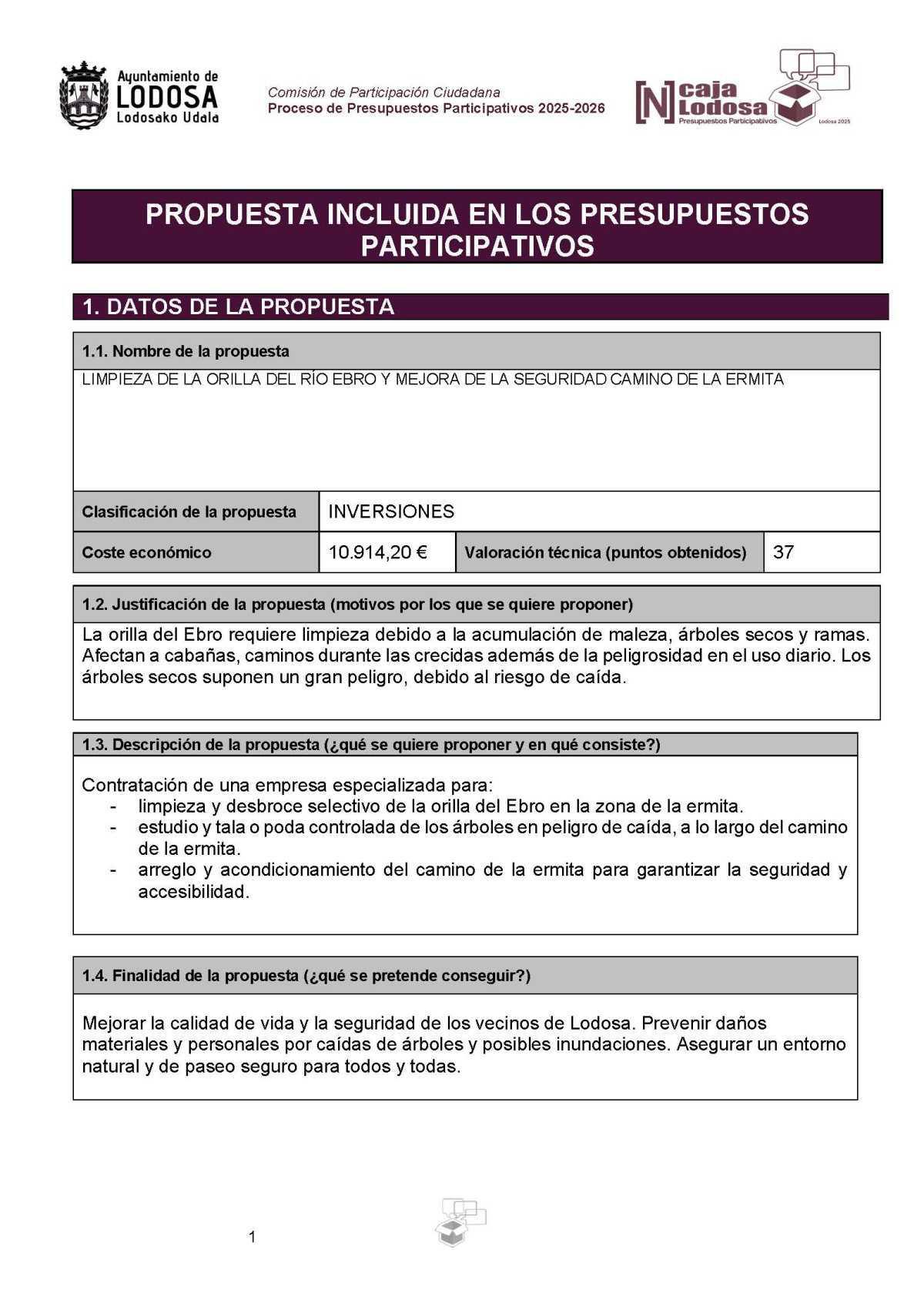 Limpieza Río Ebro y camino ermita