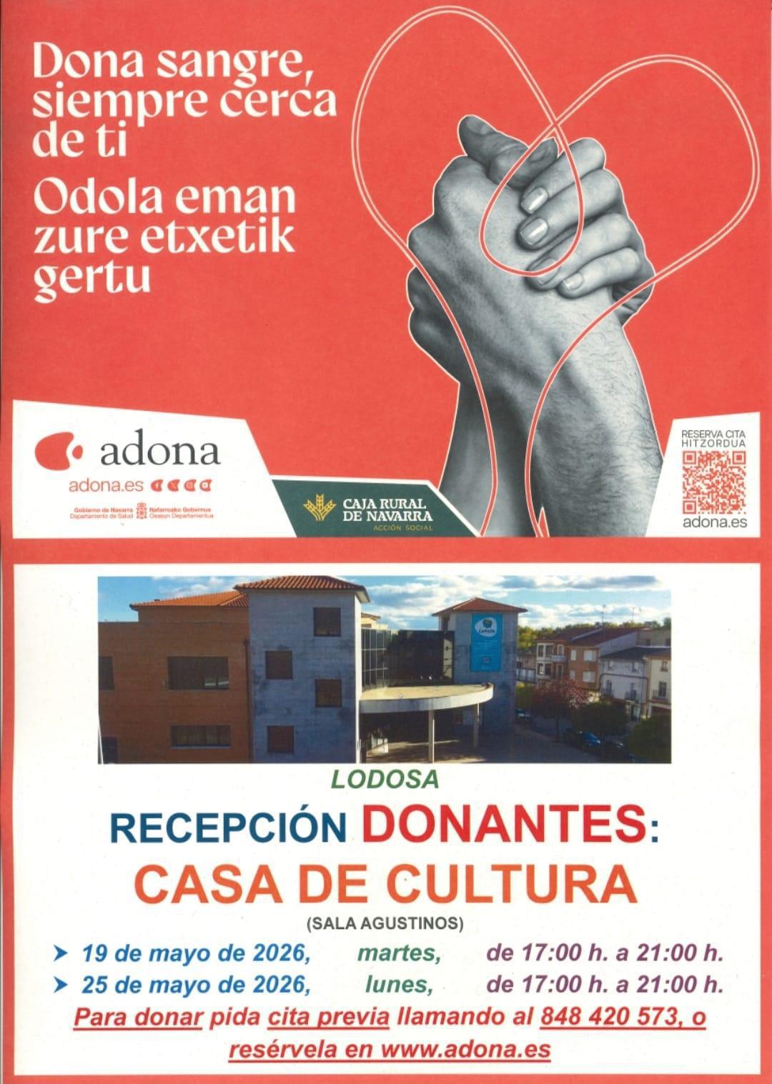 Recepción Donantes de Sangre en Lodosa