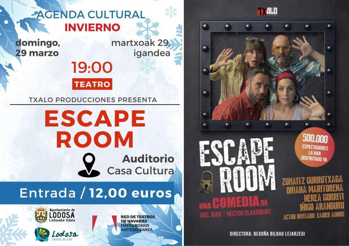 TEATRO / Txalo presenta ‘ESCAPE ROOM’