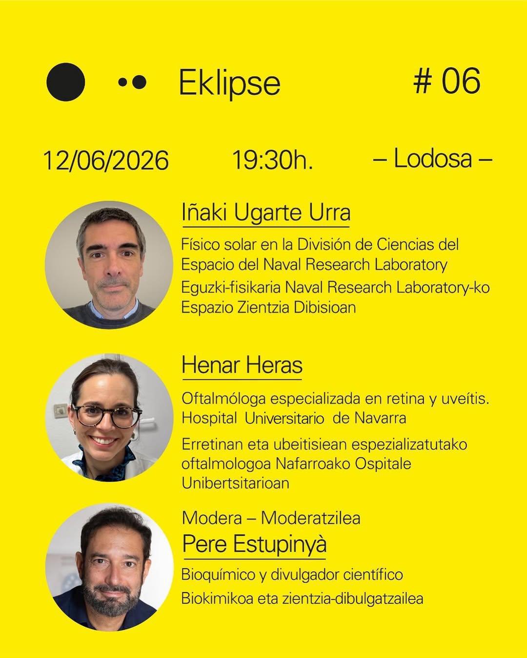 EVENTO EKLIPSE / «Conocer el Sol, proteger la mirada» EVENTO EKLIPSE / «Conocer el Sol, proteger la mirada»