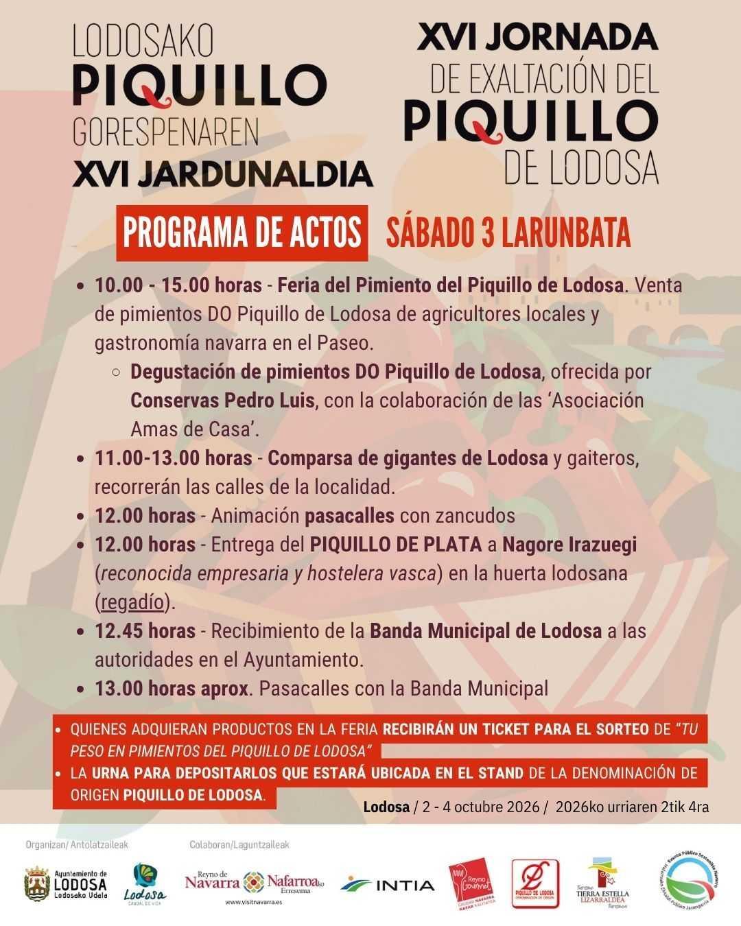 XVI EXALTACIÓN / sábado 3 octubre