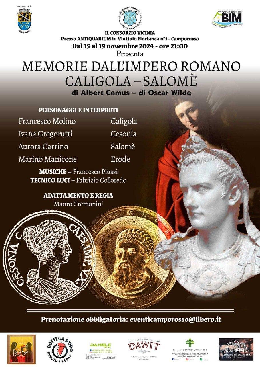 Memorie dall'Impero Romano Caligola - Salomè (inizio ore 21:00)