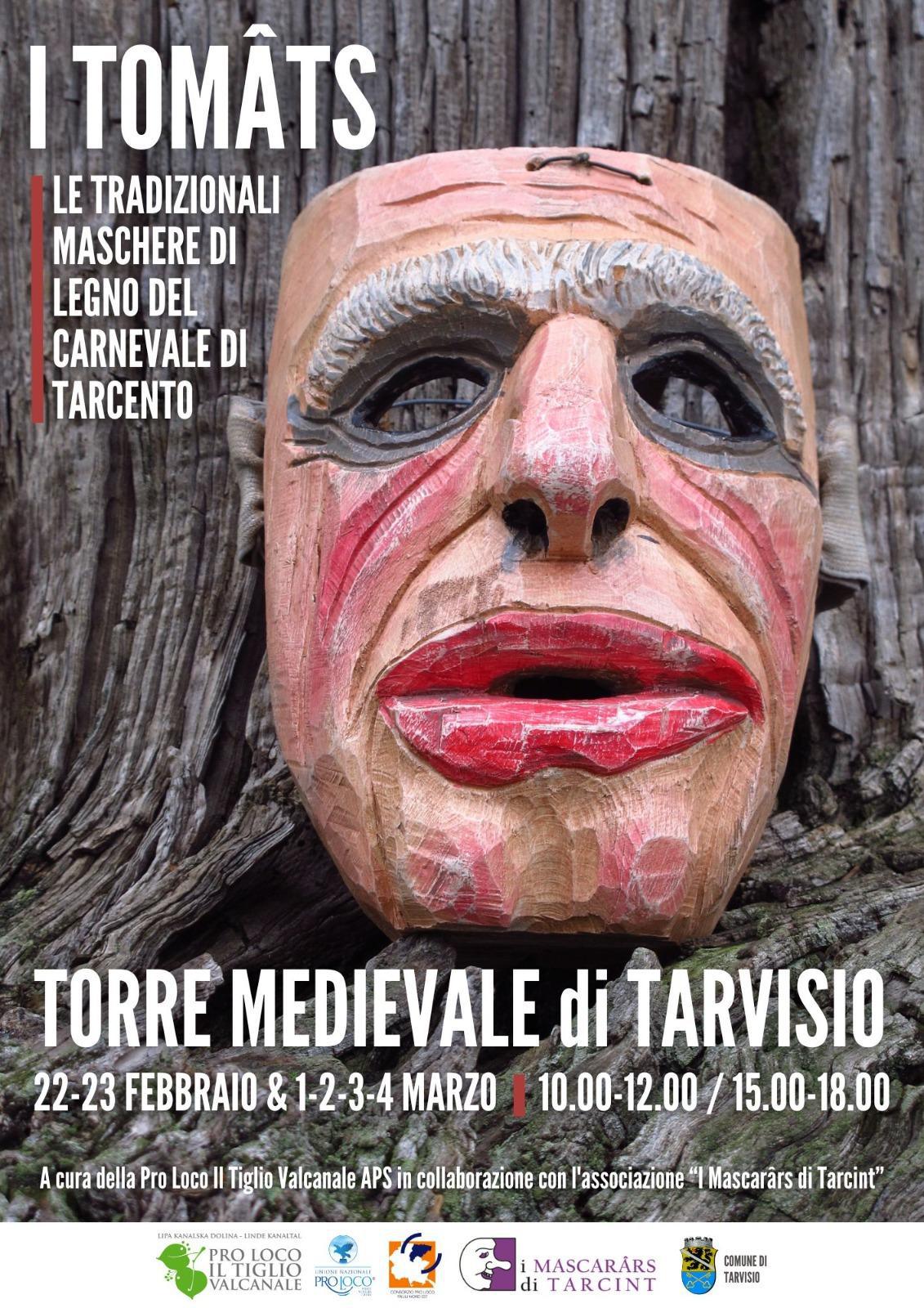 I Tomats. Le tradizionali maschere di legno del carnevale di Tarcento (inizio ore 10.00)