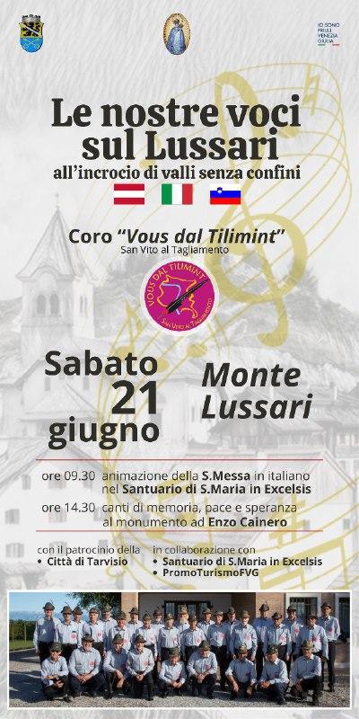Le nostre voci sul Lussari - all'incrocio di valli senza confini (inizio ore 09.30)