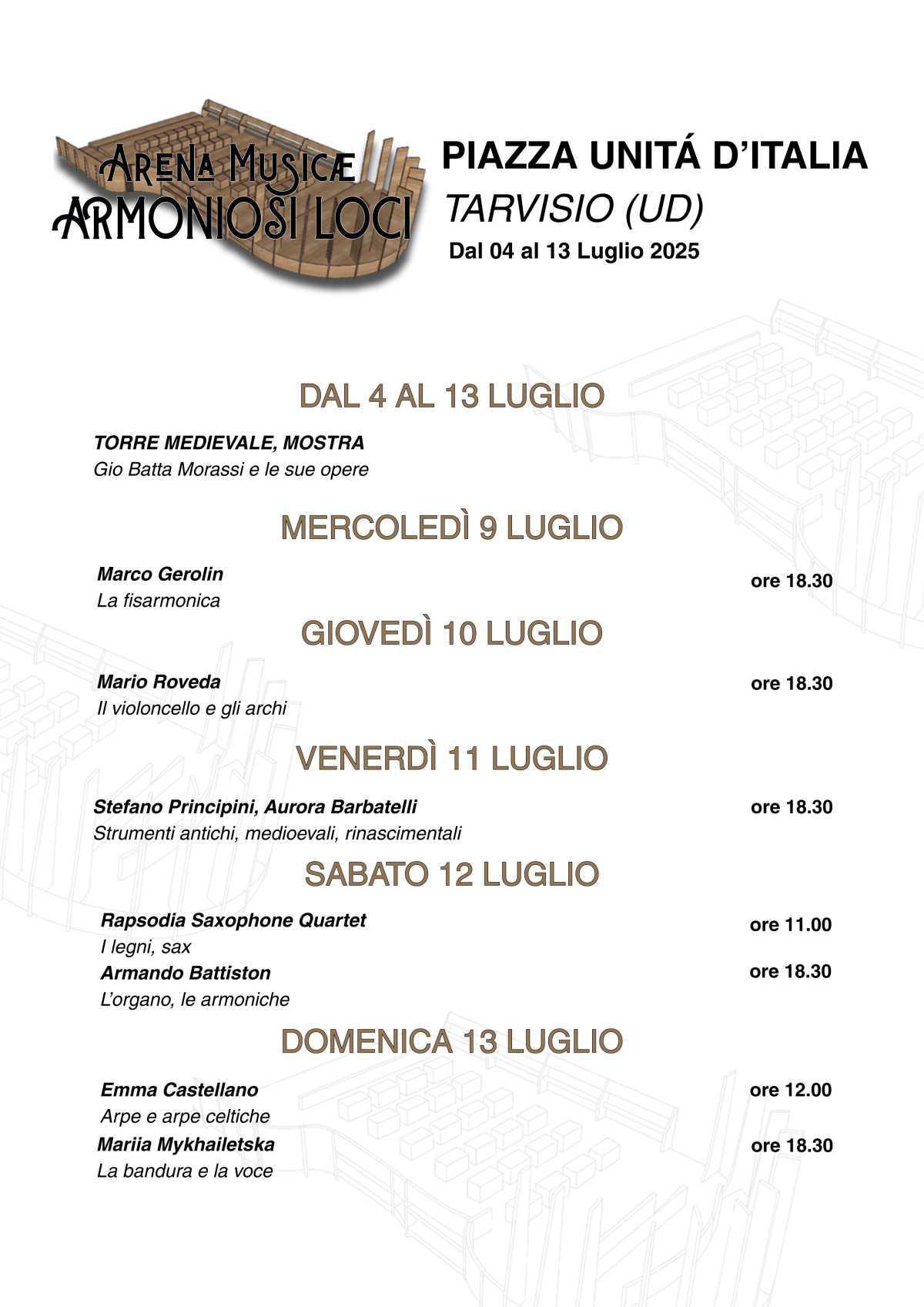 Armando Battiston - L'organo, le armoniche (inizio ore 18.30)