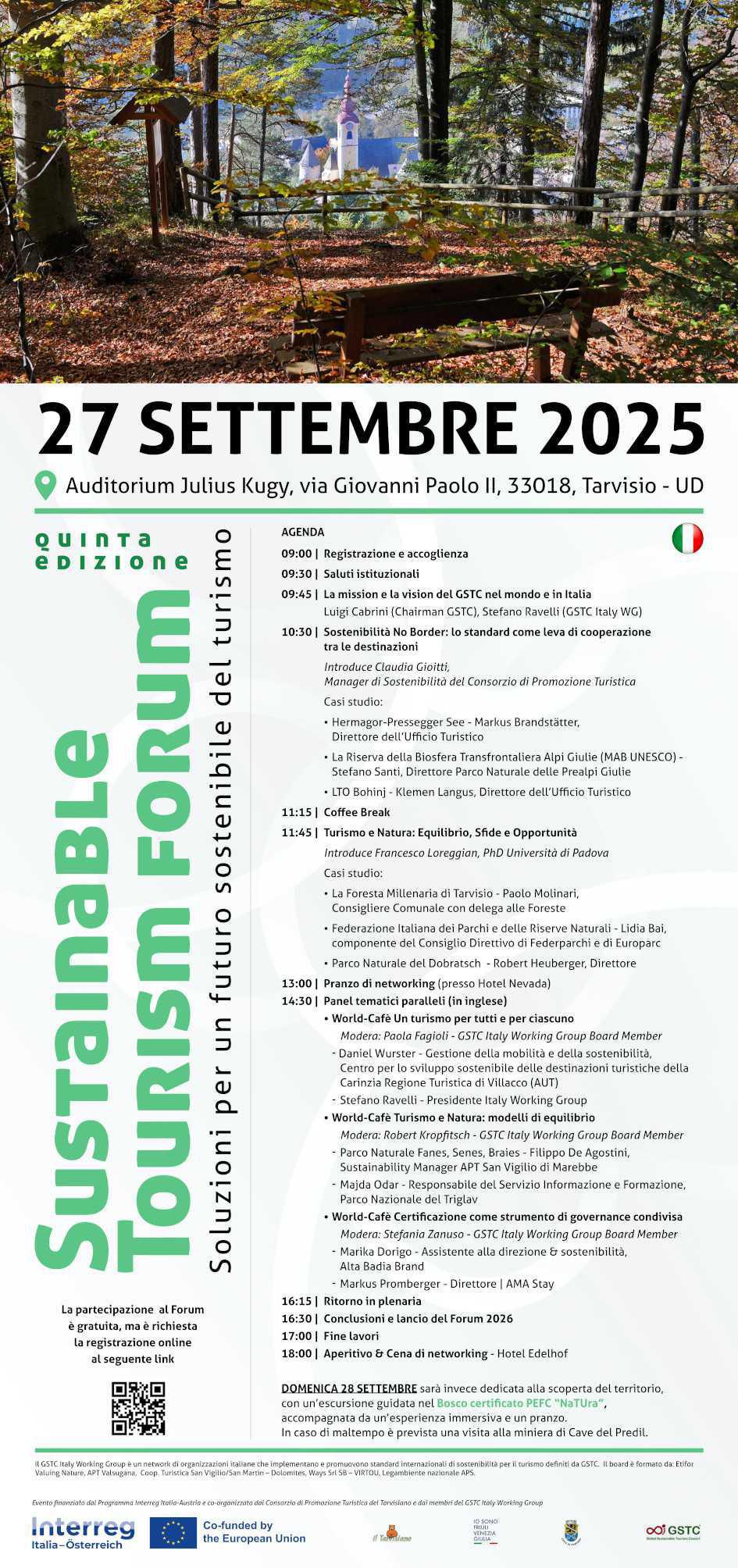 Sustainable Tourism forum 5ª edizione - Soluzioni per un futuro sostenibile del turismo (dalle ore 9.00)
