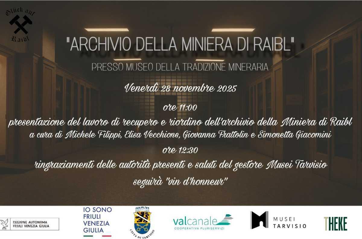 Musei Tarvisio Presenta la Catalogazione dell'Archivio Storico Minerario (dalle ore 11.00)